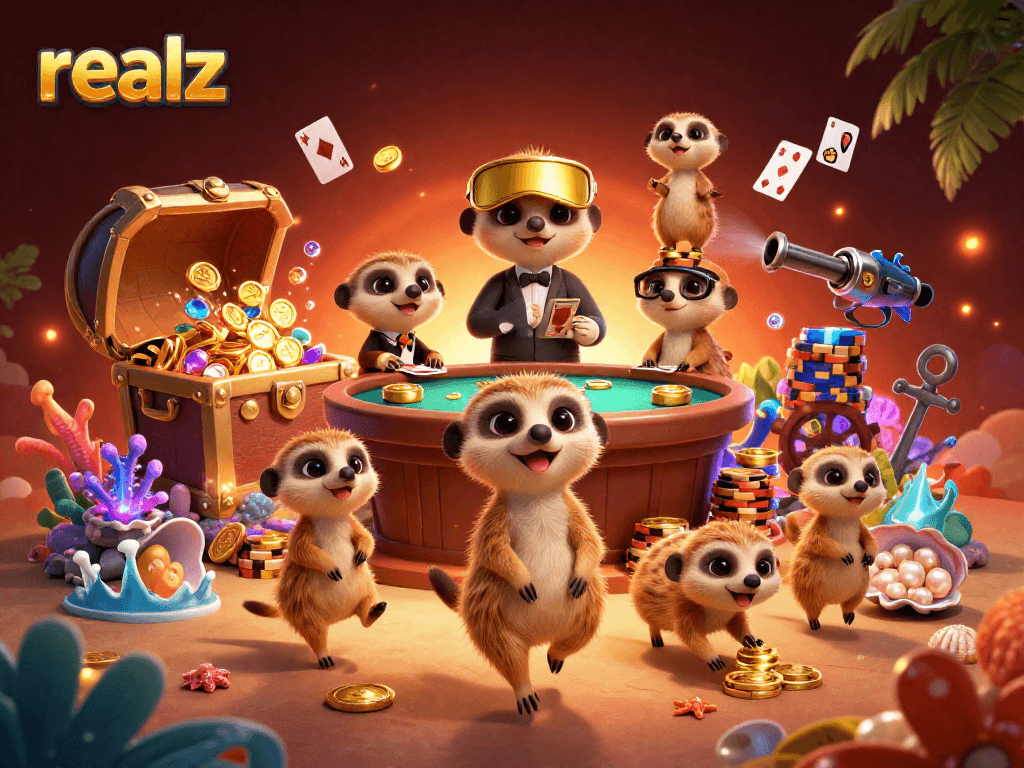 Der realz Casino-Betrieb der Erdmännchen mit aufregenden Spielsituationen und glitzernden Schätzen