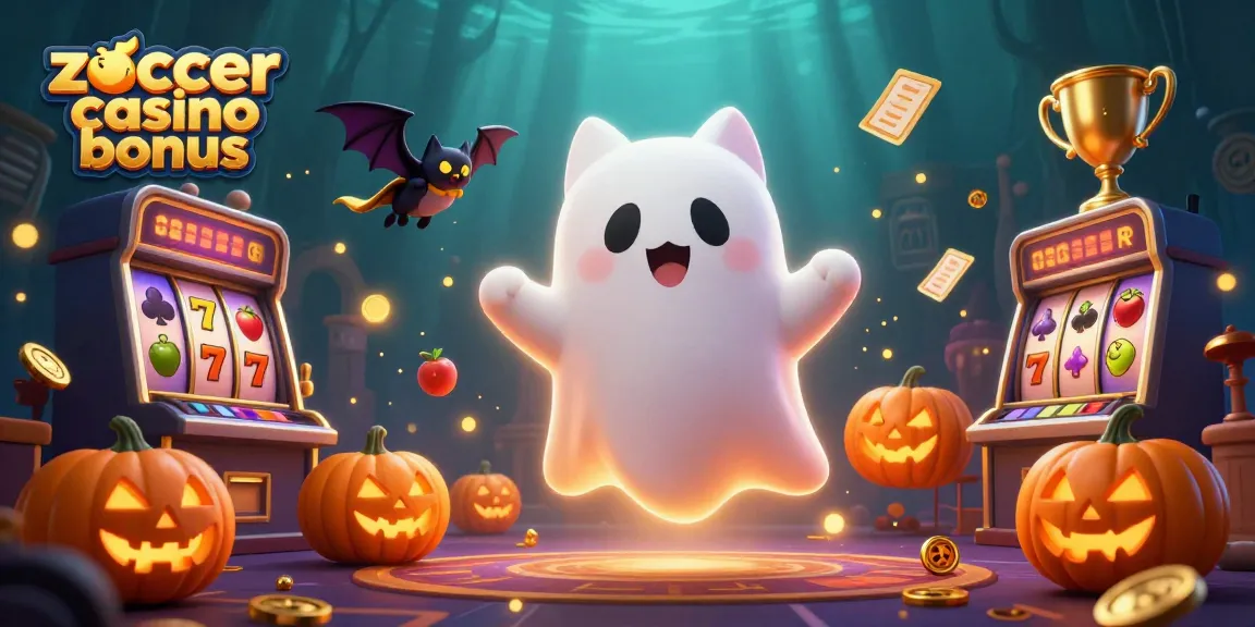 Experience the thrill at Zoccer Casino Bonus with a ghostly adventure in a haunted casino.