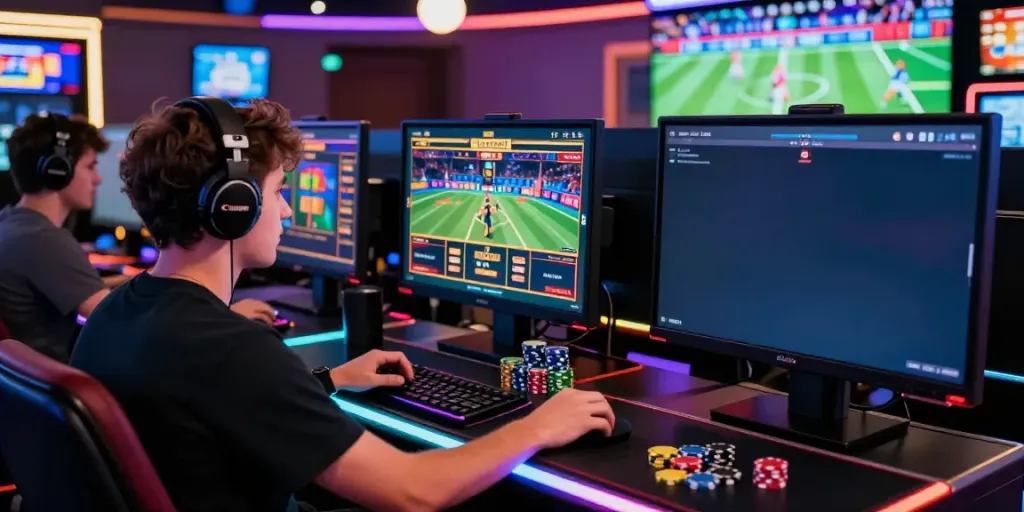 Exciting DA88 online gaming experience with player engaged in live casino action.