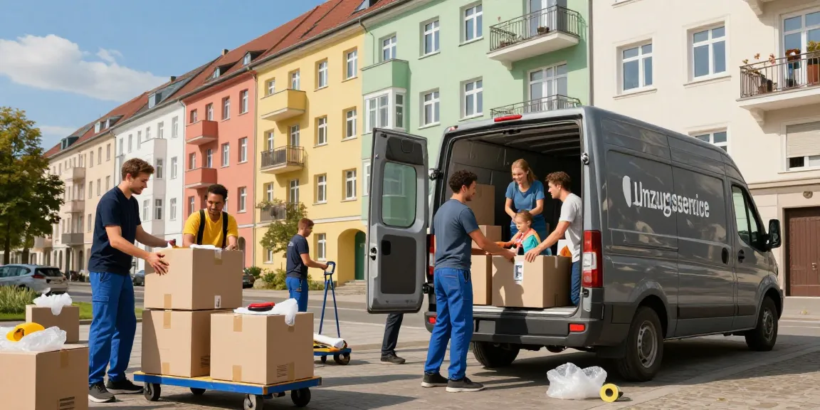 Professional movers working efficiently in Berlin, showcasing Umzugsservice Berlin.