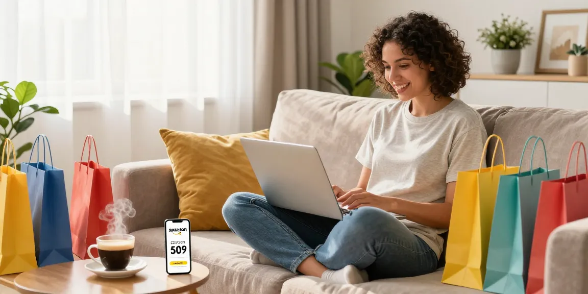Discovering genuine Amazon deals while enjoying a cozy shopping experience at home.