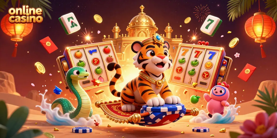 Experience thrilling action at an online casino with vibrant characters and dynamic games.